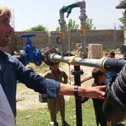 Farmer Gohar Ali hopes to improve his farming revenue by installing drip irrigation system